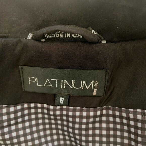 Women's Platinum Utex Black Rain Jacket Long Sleeves Zip Front Size M - Picture 4 of 7